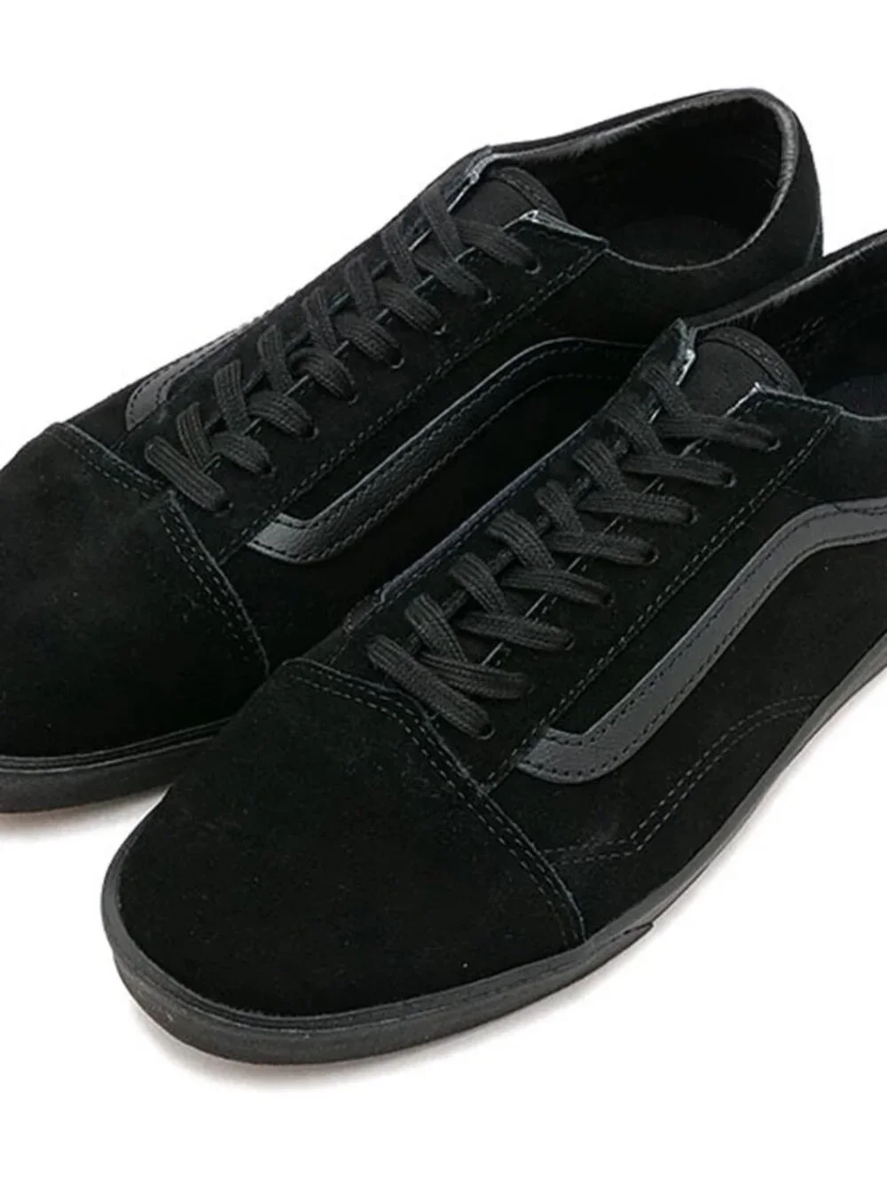 VANS Old Skool Low pro BLACK/BLACK suede sneakers [VN000D0EBKA]